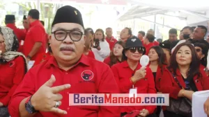 Hadir Pada Pendaftaran Caleg, Fabian Kaloh Siap Merahkan Dapil Minut-Bitung