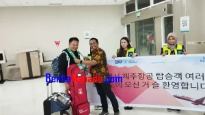 Jeju Air Bawa Wisatawan dari Korsel ke Manado, Minggus Gandeguai Harap Jadi Schedule Flight