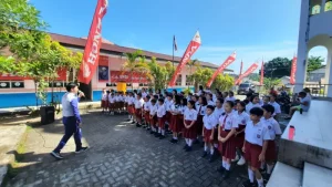 DAW Edukasi Keselamatan Berlalulintas Siswa SD Katolik St Fransiscus, Ada Bantuan ATM