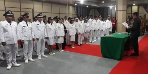 Surga Telinga Pilhut Minut Serentak 2023, Joune Ganda Lantik 54 Penjabat Hukum Tua