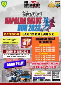 Sambut Hari Bhayangkara ke-77, Ini Cara Daftar Kapolda Sulut Run 2023 10K & 5K