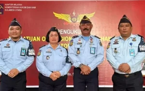 Lapas Amurang Hadiri Pengukuhan Satopspatnal, Siap Optimalkan Tugas Pemasyarakatan