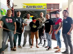 Diburu Sampai ke Hutan, Pelarian Pelaku Penganiayaan Warga Teling Manado dengan Samurai Berakhir di Tangan Polisi