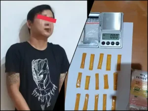 Keburu Ditangkap Polisi, Lelaki 42 Tahun ini Gagal Edarkan 15 Paket Sabu-sabu di Kota Manado