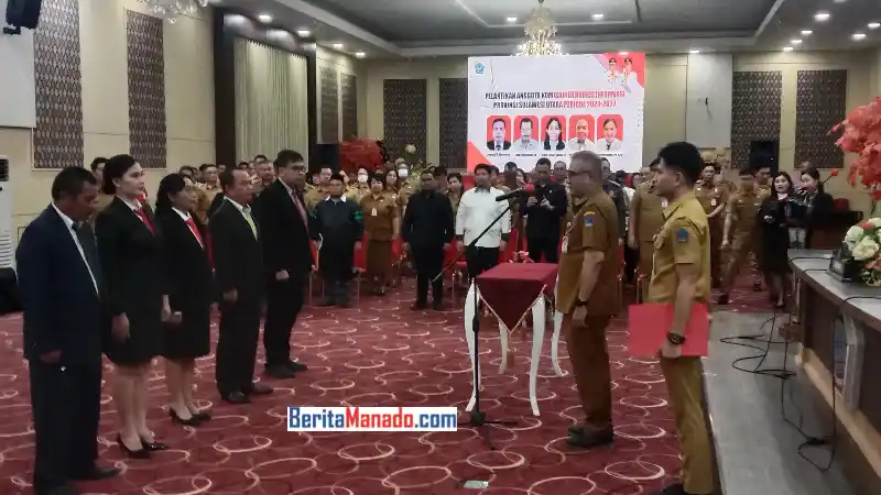 Dilantik, Olly Dondokambey Harapkan Komisioner Komisi Informasi Wujudkan Provinsi Sulut yang Informatif