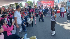 Ratusan Warga Bitung Meriahkan Olaraga HUT ke-77 Bhayangkara