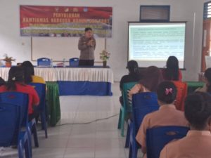 Konten Positif Bagi Siswa Sekolah Disampaikan di Jumat Curhat Polres Bitung