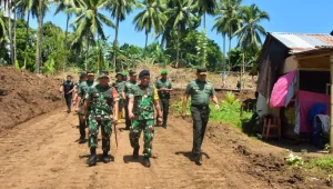 TMMD Wujud Bakti TNI untuk Rakyat, Danrem 131/Santiago Dampingi Tim Wasev Lakukan Peninjauan