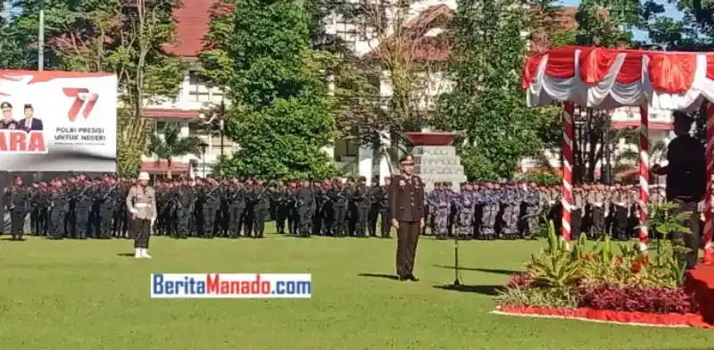 Peringatan Hari Bhayangkara Polda Sulut Khidmat