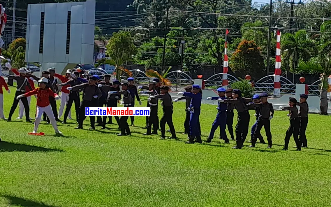 Pocil Polres Minsel Tampil Memukau di Acara HUT Bhayangkara ke-77