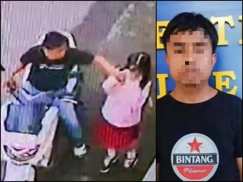 Ditangkap! Viral Pria Bermotor di Manado Cegat Siswi SD dan Lakukan Kenakalan