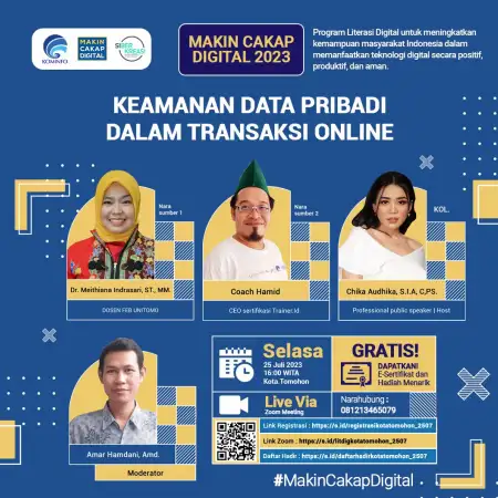 Webinar Kominfo: Pentingnya Keamanan Data Pribadi dalam Transaksi Online