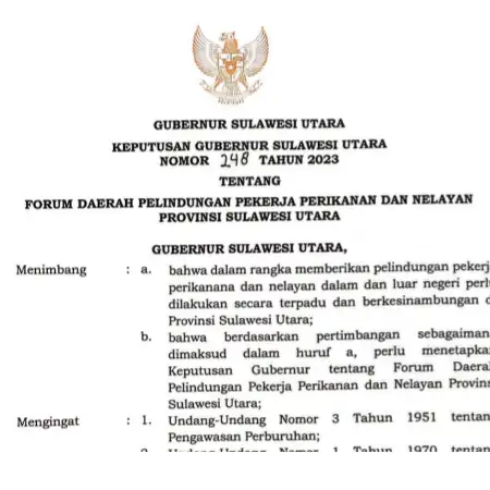 Gubernur Olly Dondokambey Bentuk Forum Pelindungan Pekerja Perikanan dan Nelayan