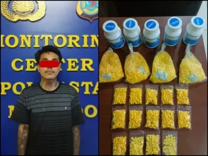Pria Asal Sangihe Ditangkap di Manado, Kedapatan Miliki 5.350 Butir Obat Keras Tak Berizin