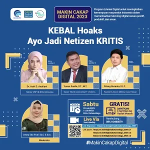 Webinar Kemenkominfo: Membangun Netizen Kritis Kebal Hoax