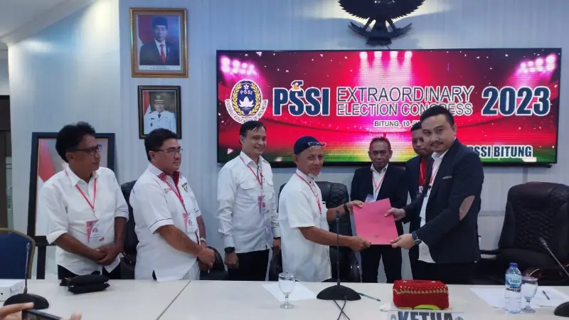 Kongres Luar Biasa PSSI Bitung Sepakat Pilih Geraldi Mantiri Ketua Umum Askot 2023-2027