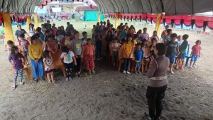 Satlantas Bitung Edukasi Anak Sekolah Minggu Keselamatan Berlalulintas