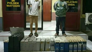 Akal-akalan Teknisi Indosat Bitung Curi Baterai Tower dan Buat Laporan Polisi Kehilangan