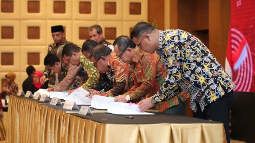 DJP-DJPK dan 113 Pemerintah Daerah Tanda Tangani Kerja Sama Pajak Pusat Daerah Tahap V, Dari Sulut ada 5