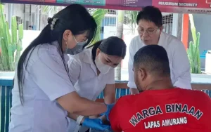249 WBP Lapas Amurang Jalani Skrining HIV/AIDS