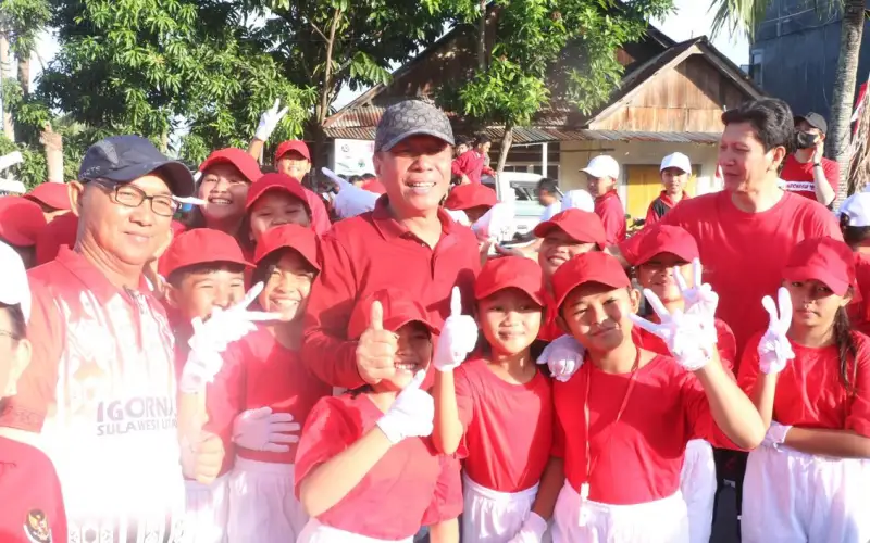 Perayaan Hari Kemerdekaan di Amurang Bikin Macet, Bupati Franky Wongkar Minta Maaf