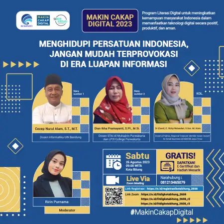Literasi Digital Kominfo: Hindari Provokasi di Era Luapan Informasi