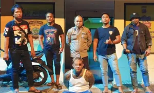Pria Bertato Pelaku Pencurian Motor dan Handphone di Manado Tertangkap di Bitung