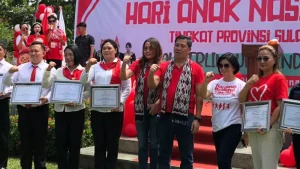 Keberpihakan Terhadap Perempuan dan Anak, Polwan Bitung Diganjar Penghargaan di Hari Anak Nasional