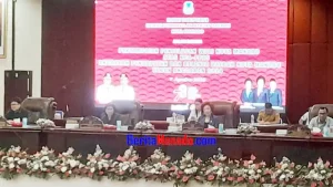 Ketua DPRD Aaltje Dondokambey Pimpin Rapat Paripurna Atas Penjelasan Wali Kota atas KUA PPAS 2024
