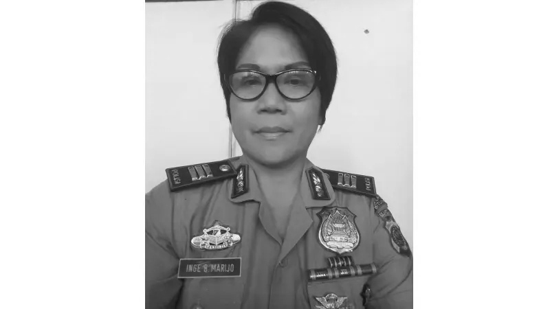 Mantan Kapolsek Ranowulu AKP Inge Bernadette Marijo SH Berpulang