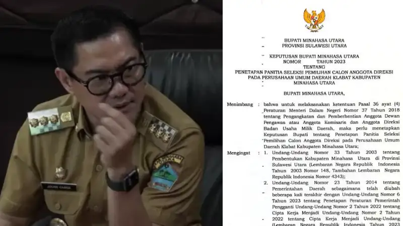 SK Sudah Ditandatangani Bupati Joune Ganda, Ini Dia Nama-nama Pansel Pemilihan Dirut PUD Klabat