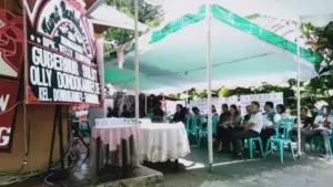 Disaksikan Komisioner Provinsi Hingga Panwas Desa, ASN Minut Kampanye Parpol dan Bacaleg di Rumah Ketua Bawaslu