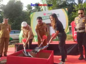Kalla Translog & PT Unilever Indonesia Bangun Concess Wall’s di Minahasa Utara