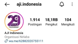 Akun Instagram AJI Indonesia Diretas Orang Tidak Dikenal