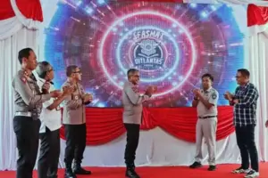 Peluncuran Aplikasi E-Fasmat dan Peresmian Renovasi Gedung Pelayanan BPKB Ditlantas Polda Sulut