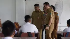 Bupati Joune Ganda Tinjau Progres Pembangunan Gedung SMPN 1 Airmadidi Berbanderol Rp2,6 Miliar