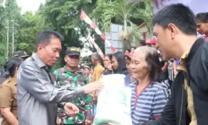 Pemkab Minsel Salurkan Bantuan Pangan Cadangan Beras Pemerintah Tahap II