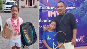 Marshella Limpong, Bocah Asal Sulut Peraih Juara 1 Kejurnas Tenis Lapangan Yunior