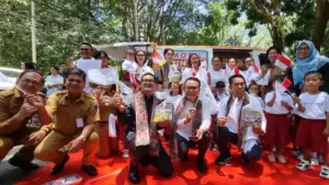 PT Askrindo Sumbang 1 Unit Mobil Pintar, Puji Kepedulian Bupati Joune Ganda untuk PAUD