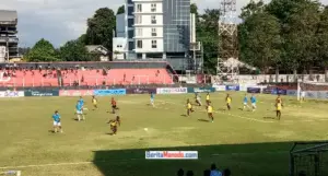 Gol Cepat Hariyanto Panto vs Persewar Bawa Sulut United Memimpin di Babak Pertama