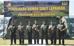 Dampingi Pangdam Merdeka Lakukan Peninjauan, Brigjen Wakhyono Sebut Rumah Sakit Lapangan Siap Beroperasi
