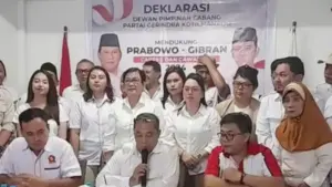 DPC Gerindra Manado Resmi Deklarasi Dukung Pasangan Prabowo-Gibran di Pilpres 2024