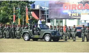 78 Tahun Jaga Kedaulatan, TNI Patriot NKRI, Pengawal Demokrasi untuk Indonesia Maju