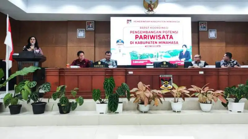 Rakor Pengembangan Potensi Pariwisata Kabupaten Minahasa, Sekda Lynda Watania Ingin Segera Action