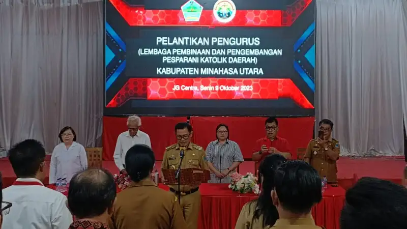 LP3KD Minut Dilantik, Joune Ganda Puji Peran Umat Katolik dalam Pembangunan