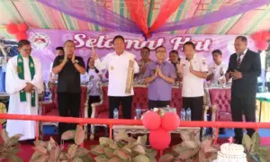 Bupati Franky Wongkar Sampaikan Pesan Ini di Syukur HUT Pertama PKB Wilayah Ranoiapo Satu