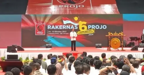 Menilik Strategi di Rakernas Projo: Dihadiri Jokowi, Gibran Buru-buru Pulang, Deklarasi di Rumah Prabowo
