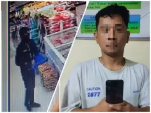 Beraksi Dengan Sangkur, Pelaku Pencurian Kasir Alfamidi Mapanget Akhirnya Menyerahkan Diri