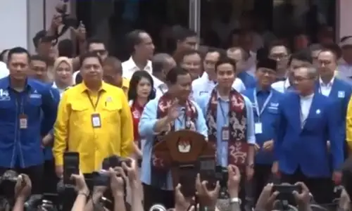 Usai Daftar ke KPU, Prabowo Subianto Ajak Pendukung Sukseskan Pemilu