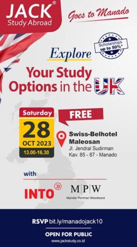 Jack Study Abroad Goes To Manado! Seminar Kuliah di Top Universitas dan Kesempatan Bekerja di UK 8 Jack Study Abroad Goes To Manado! Seminar Kuliah di Top Universitas dan Kesempatan Bekerja di UK